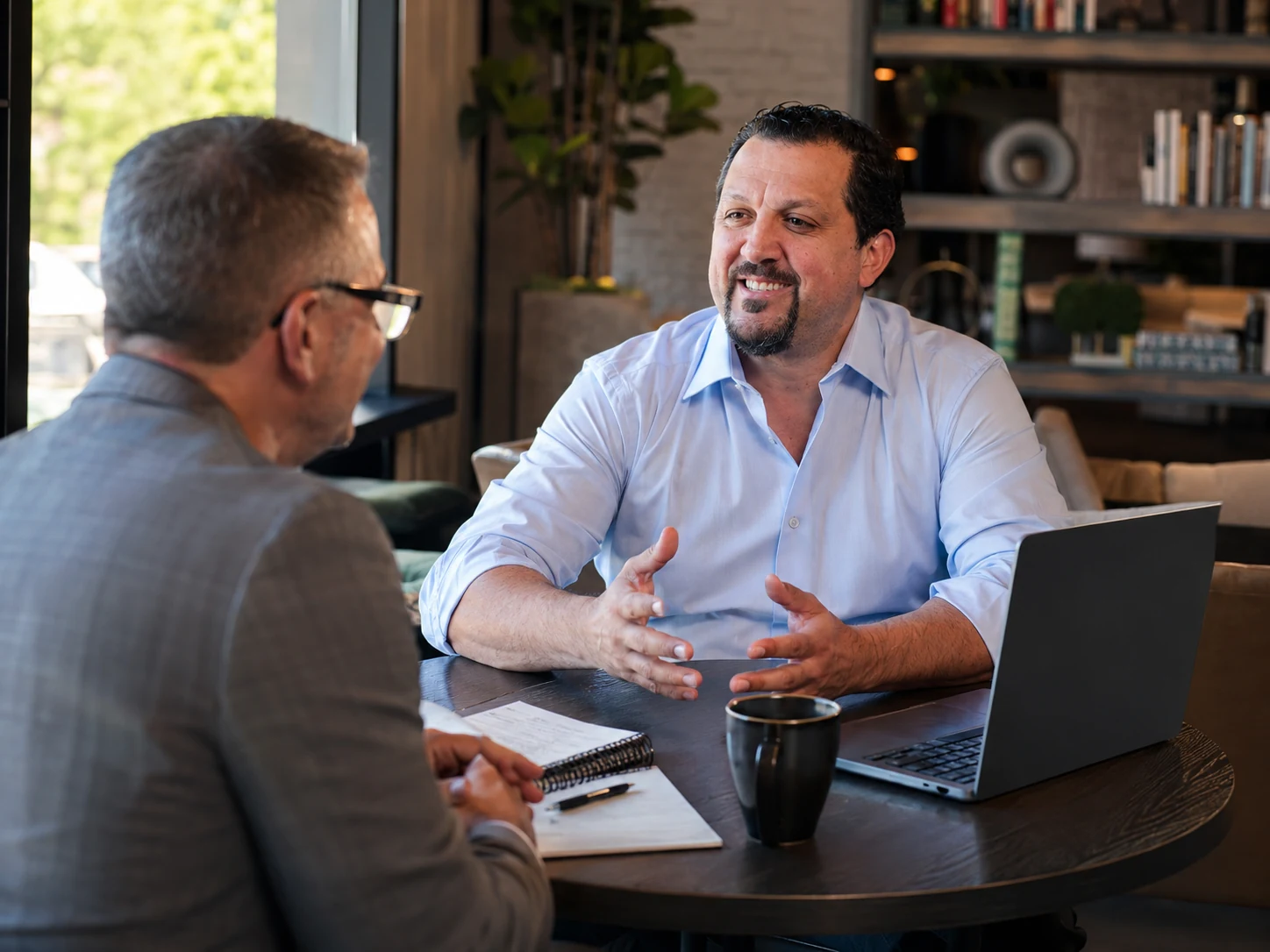 Tony Kurtulan leading a one-on-one sales coaching session with a client